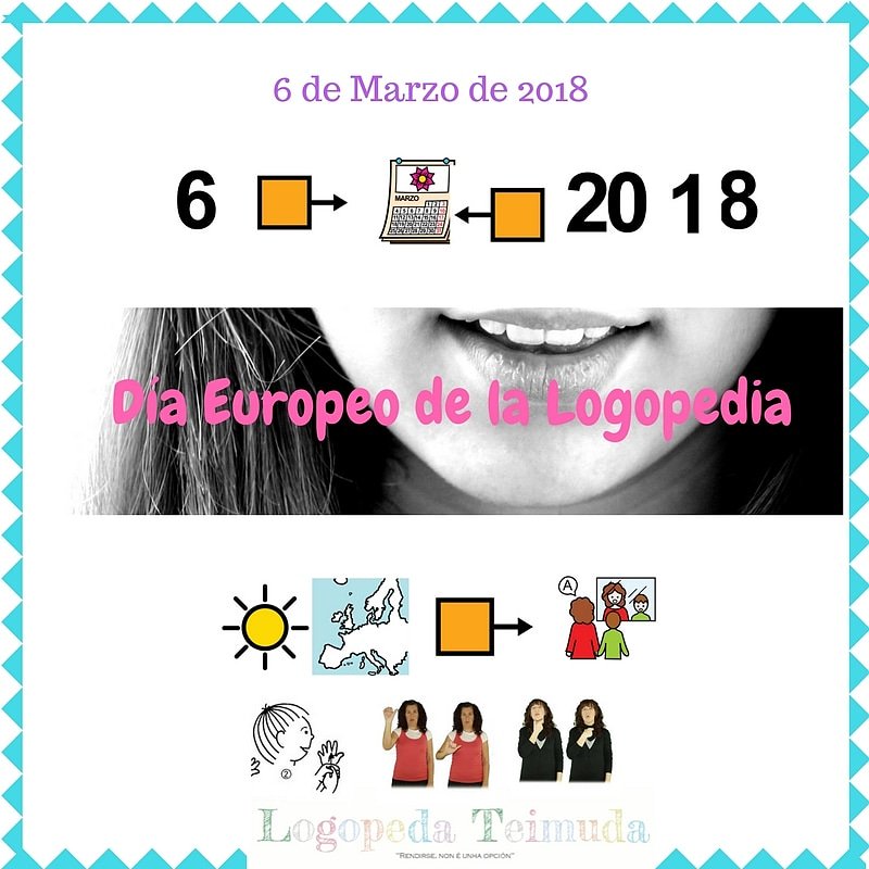 Logoteimuda's tweet photo. 6 de Marzo "Día Europeo da Logpedia" Buenos días Teimudos! Hoy estamos de celebración, conmemoramos nuestro día, dedícandolo este año a los SAAC (Sistemas alumentativos y alternativos de comunicación). #DiaEuropeoDeLaLogopedia #comunicarseesunderecho #Logopedia https://t.co/sS0ZoxBKbE