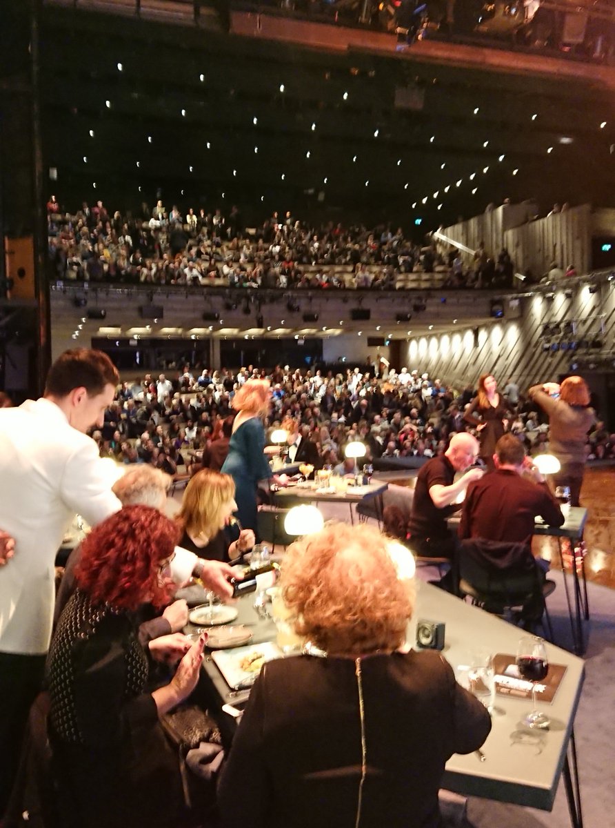 karenmjbell's tweet photo. No words for the experience last night @NationalTheatre - amazing food and a mesmerising performance from @BryanCranston #NTFoodwork https://t.co/TuIHCSkpvp