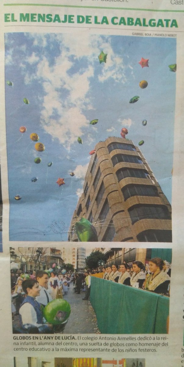 amparmelles's tweet photo. Moltes gràcies a @TVCS_ @elmundocs @epmediterraneo @levante_emv @CSNFiestas @csinformacion pel tractament i cobertura que li heu donat a #LAnydeLuciaLAnydelArmelles. Estem molt emocionats amb la resposta!!! https://t.co/2elAkoyckQ