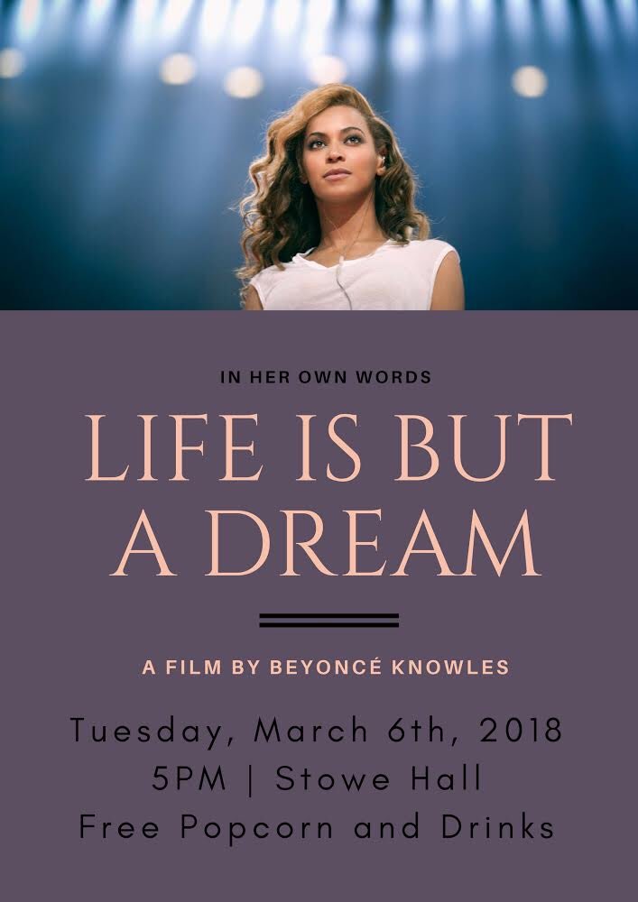 lipscombdsc's tweet image. Today we are excited about these two events! FIRST we have a morning devo at 7:30am with theology major Lisa Moser in Johnson Lobby. Chapel credit is offered for this event! THEN we are showing Beyoncé's documentary at 5pm in Stowe Hall. Food is provided at both events!