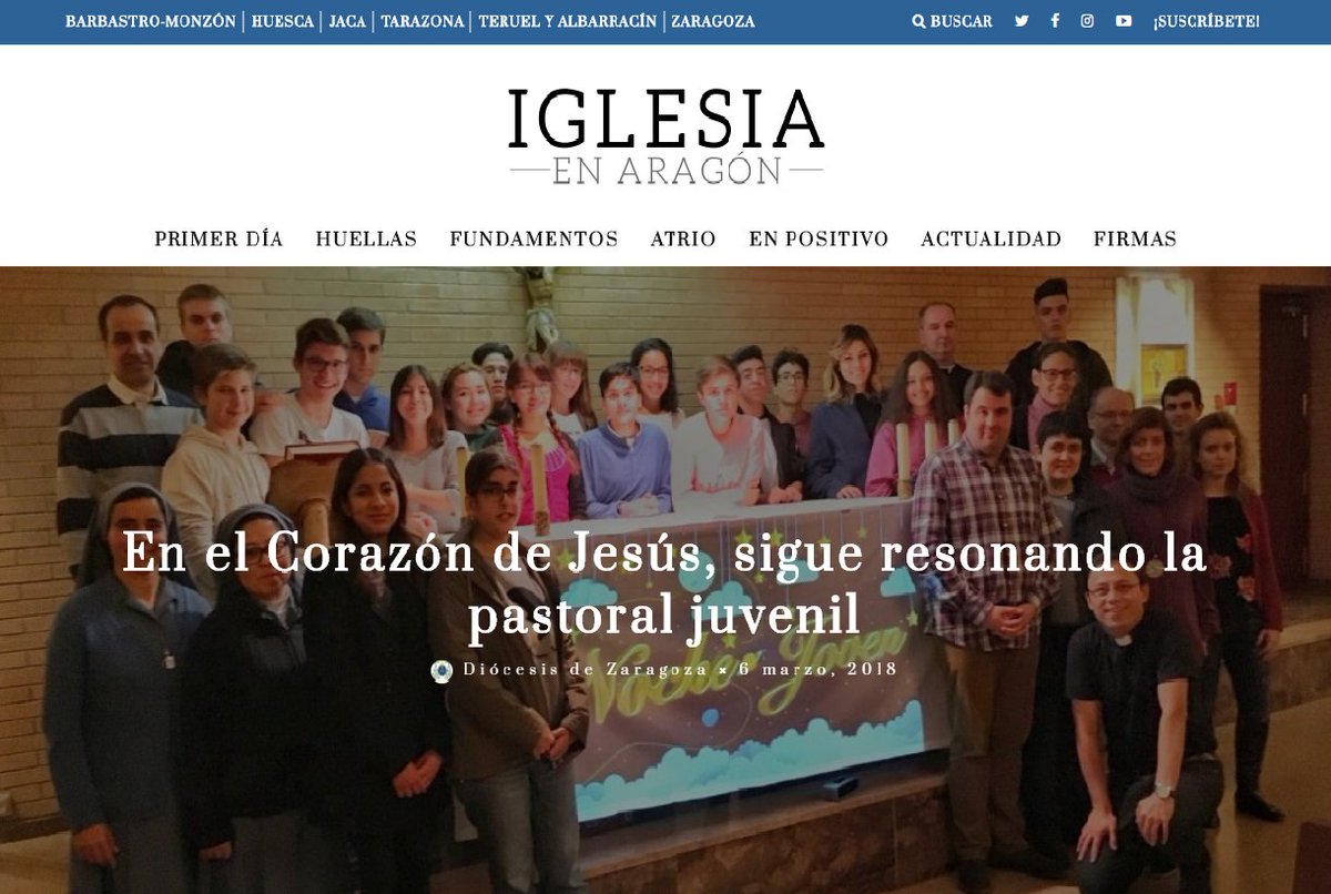 Hoy <a href="/iglesiaenaragon/">Iglesia en Aragón</a> les ofrece el #Testimonio de <a href="/fabiolosada/">𝕱𝖆𝖇𝖎𝖔 𝕷𝖔𝖘𝖆𝖉𝖆</a>, responsable de #PastoralJuvenil de <a href="/SCJZaragoza/">Sagrado Corazón</a> iglesiaenaragon.com/en-el-corazon-…