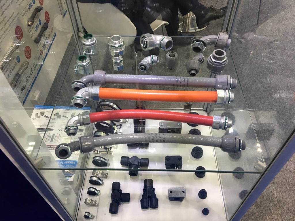 FlexiconConduit's tweet photo. New AFC UL Listed conduits on display in Dubai MEEE. Now available worldwide from Flexicon #cableprotection #MEEE2018 https://t.co/tMlecDcJlV