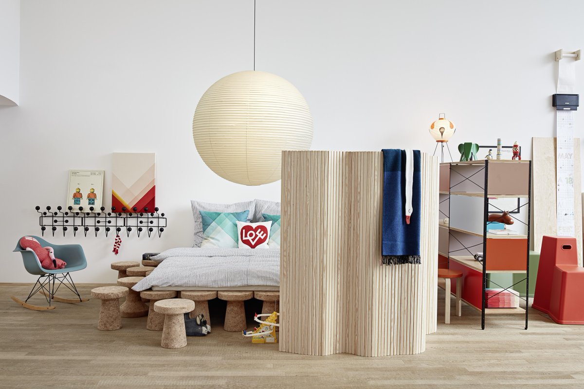 Vitra on Twitter: &quot;Design duo Raw-Edges has revamped the interior of the VitraHaus Loft. For their installation, the two designers put together a colourful mix of living areas and workspaces – in