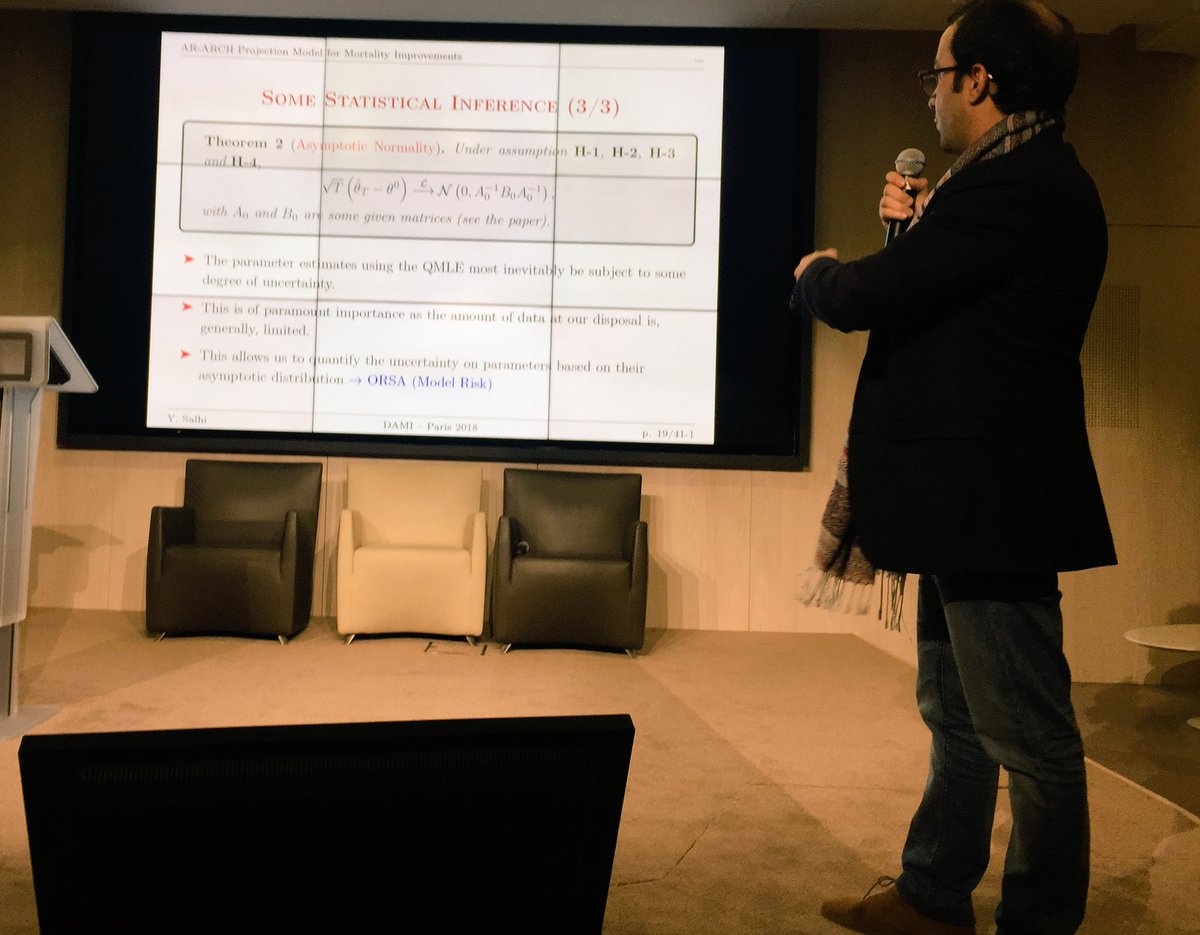 Selon <a href="/Yahia_SALHI_/">Yahia Salhi</a>, le modèle de #LeeCarter ne capte pas certains faits stylisés : effet cohorte, #interdépendance entre les cohortes et l’hétéroscédasticité #projection #mortalité #DataAnalytics #DataScience