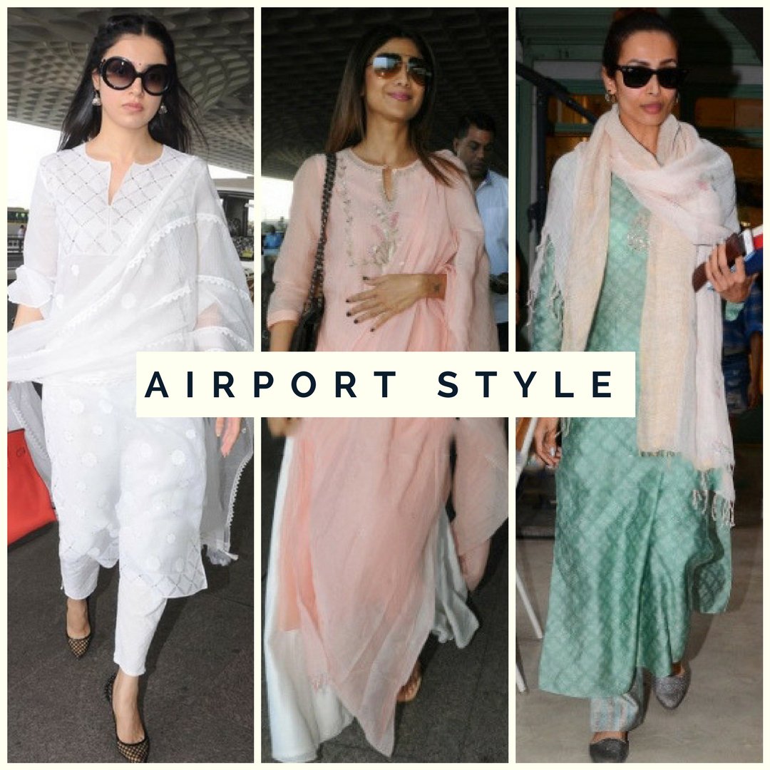 We are back to checking out the airport style trends and these days, celebrities are going all Indian! What are you planning on wearing when you travel?
#MalaikaArora #DivyaKhosla #ShilpaShetty #AirportStyle