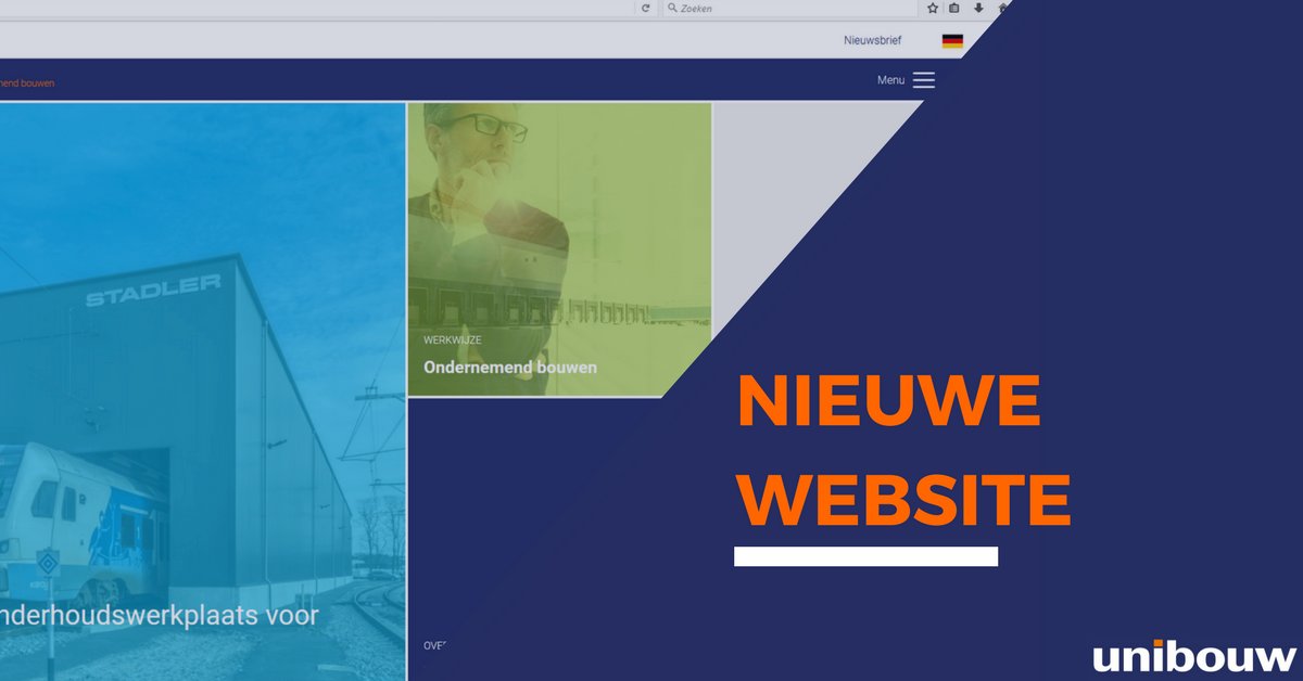 Unibouw's tweet photo. Het is zover! #Unibouw heeft een nieuwe #website! Neem een kijkje op: https://t.co/rP3YlYkiRC  #Unibouw #Ondernemendbouwen https://t.co/WcsovaDHI8