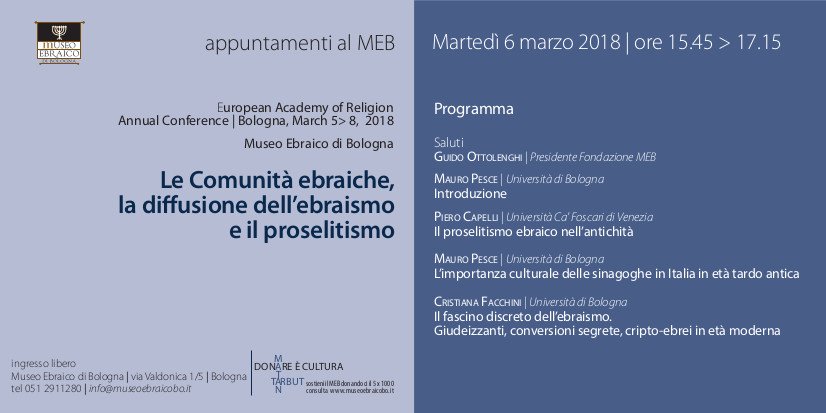 #museoebraicobo 6 marzo 2018