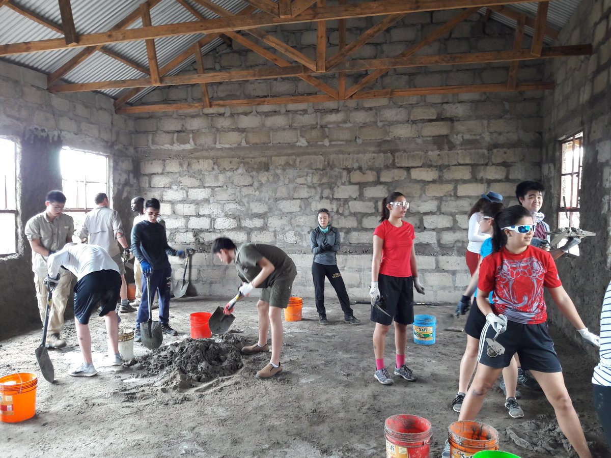 Day 1. Plastering at negare sero school
