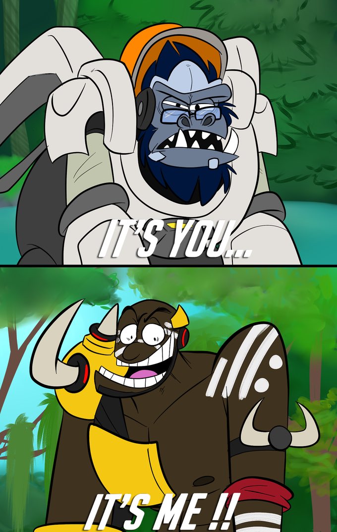 Rises from the No muse Lake, watery depths. "Guess who-"

(The writer is back! Sorry for not being on, been on my other account that is well...very lewd and posts a lot of smut, but with Bridgette coming out, I got some doomfist muse and can't wait to play her~)