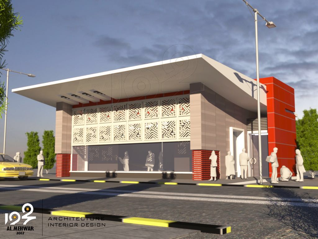 كتجربة أولى وبتصميم عصري #بلدية_صحار تبدأ في مشروع بناء صالة انتظار سيارات الأجرة  بالقرب من جسر صحار جهة مركز اللولو التجاري