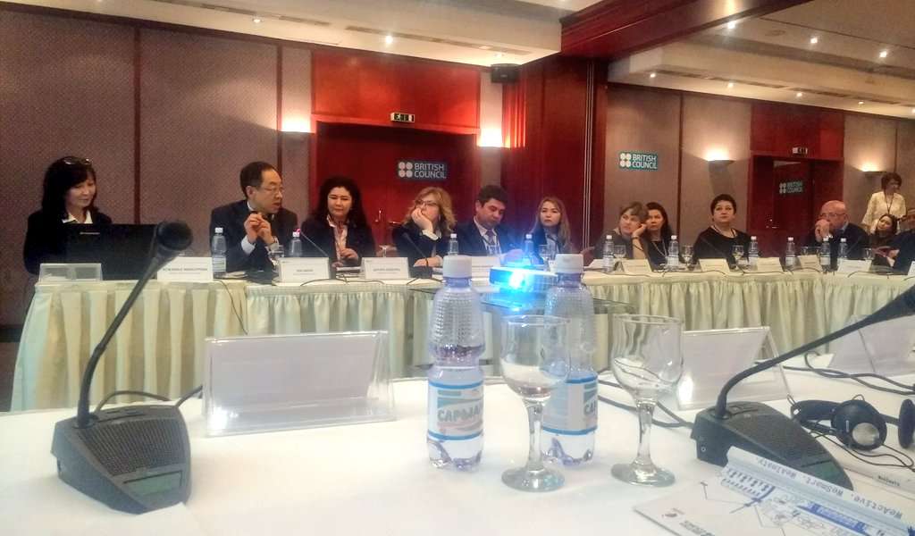 rowan_kennedy's tweet photo. #Kazakhstan's outlying regions are often last in line for education investment and opportunities - yet regional universities have made impressive steps towards internationalisation. Today's @kzBritish roundtable in #Almaty is dedicated to helping them share what they've learned https://t.co/94JqpuZL90