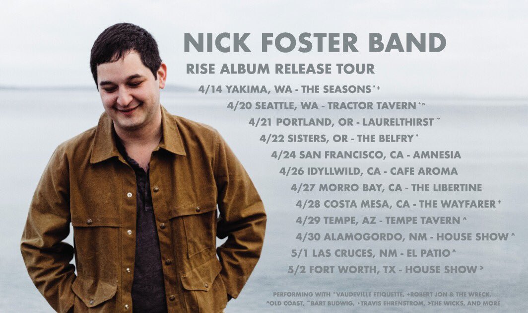 NickFosterBand's tweet photo. We're hitting the road to support our new record 'Rise.' See you guys down the coast or through the SW this spring! Get your tickets to the hometown shows presented by Chinook Fest while they last...
Seattle: https://t.co/G9f2GG56kM
Yakima: https://t.co/wsJEb7cMHs https://t.co/fVrWcjdKjb