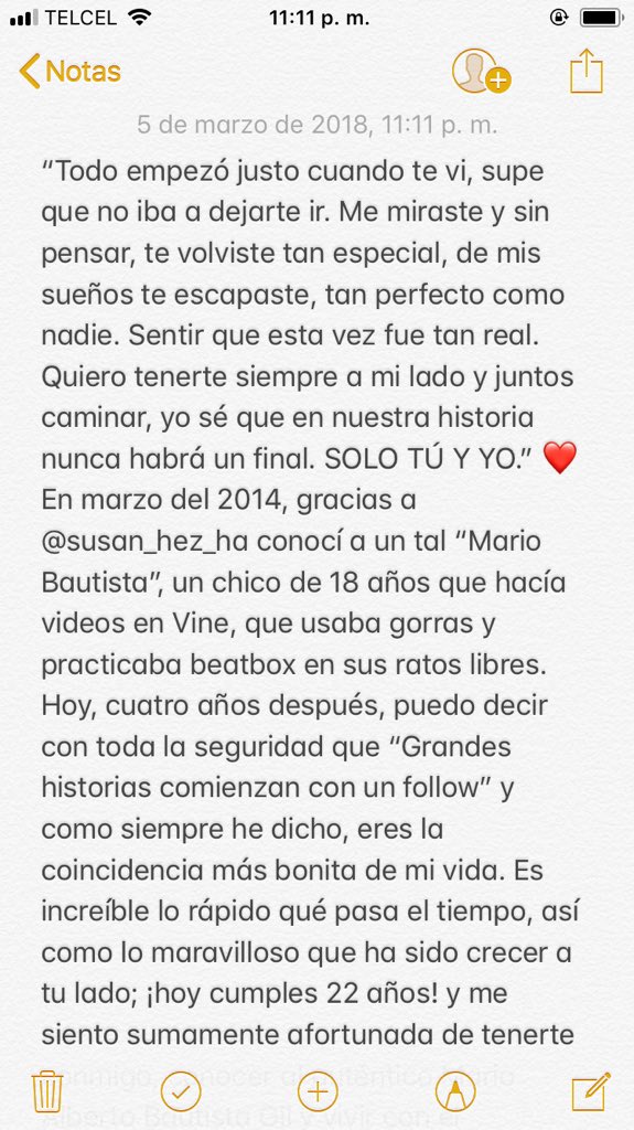SaraRadmyl's tweet photo. ¡FELIZ CUMPLEAÑOS AL SER MÁS MARAVILLOSO DEL MUNDO! 🌍
TE AMO CON EL ALMA @mariobautista_ @MarioBautistaMB ❤️
#22PrimaverasMB ⚡️ https://t.co/ldIdm6eY5w