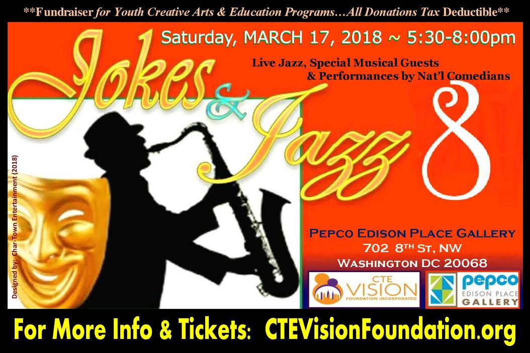 Get tix to @TheRealCharMack JOKES &amp; JAZZ 8 (National Comedians &amp; Live Jazz Music on 3/17  bit.ly/2FuHpJ4