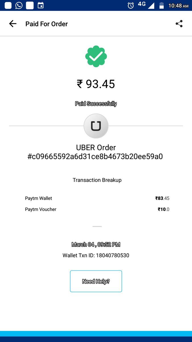 pakhiii_'s tweet photo. Worst experience with #Uber . One of my friends, booked Uber from trimurti circle to malavya nagar on last sunday. But payment done twice 1. Paytm & Cash. As she got error while paying via @Paytm but amount has been deducted after sometime. Refund me #uberissues @UberINSupport https://t.co/3piV8kVdKs