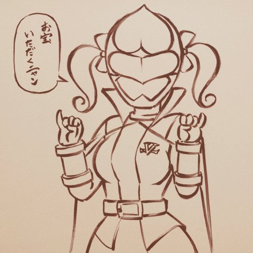 今日の落書き ももレンジャー 