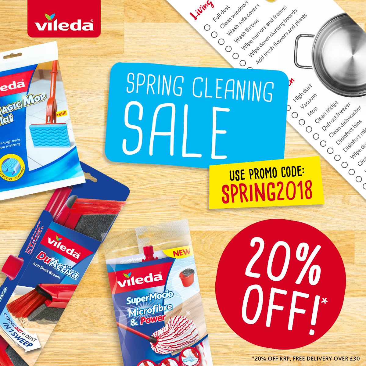 ViledaUk's tweet image. Happy Spring Cleaning Week! You know what to do, but have you got the best tools for the job? Since it's our favourite time of year, we're giving you 20% off everything! USE CODE SPRING2018 ow.ly/khbj30iKEZW