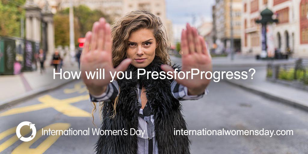 womensday's tweet photo. How will you #PressForProgress for #IWD2018 and beyond? https://t.co/O6T6upTDij