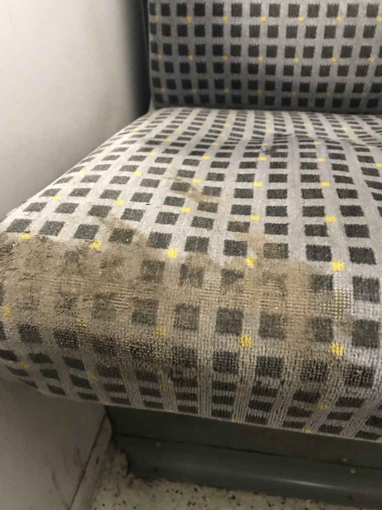 Northern_Face's tweet photo. @My_Metro just boarded the “Emirates” carriage, it’s cleanliness leaves a lot to be desired. #thirdclassservice. https://t.co/e98biF5pTk