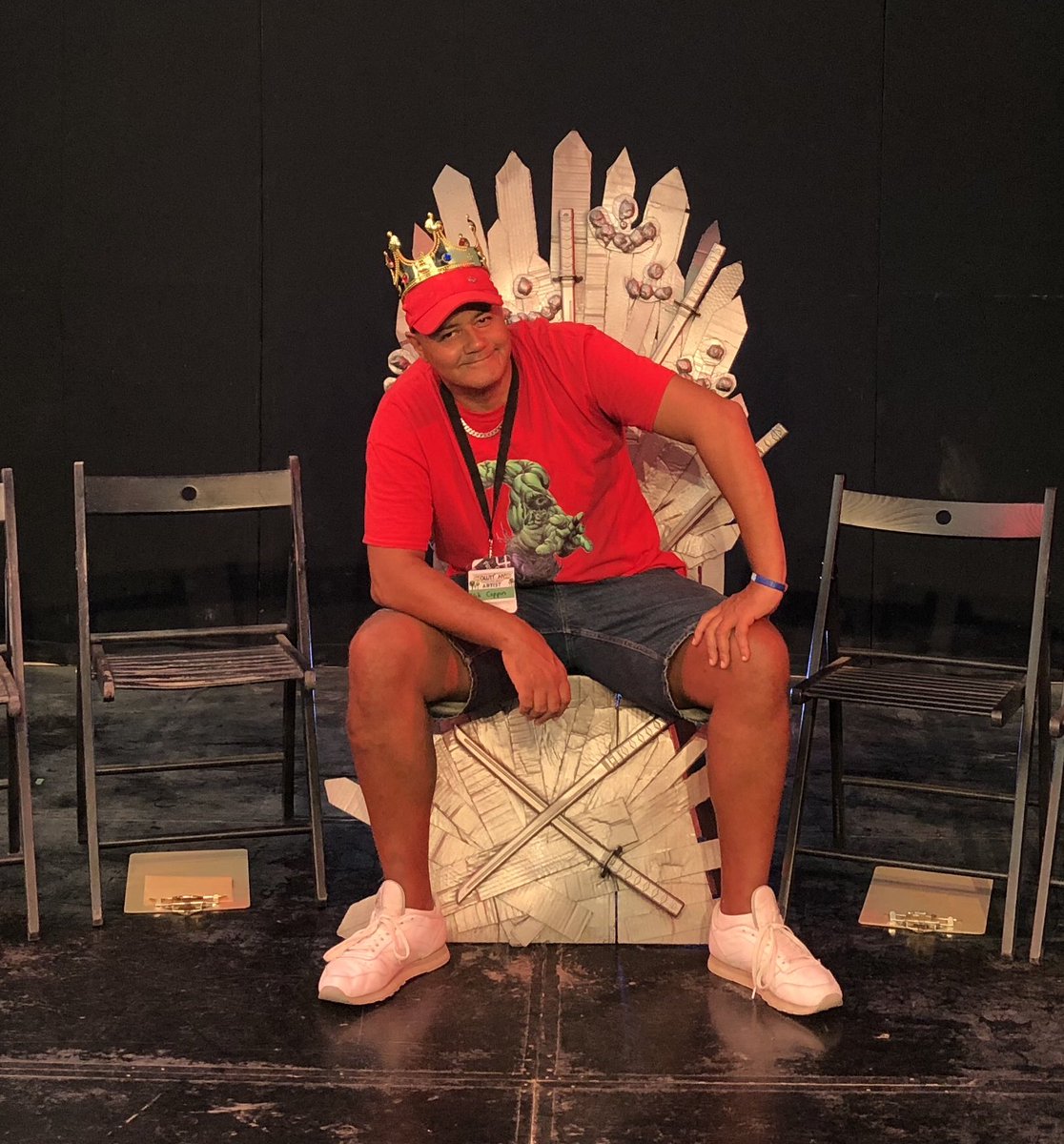nikcoppin's tweet photo. First ever winner of @IsabellaValette’s #GameshowOfThrones @gluttony_fringe! Ok, so it was a rehearsal and I was the only contestant, but I still won!
The winner is coming...
#ADLFringe #Fringe #Adelaide #AdelaideFringe #Comedy #StandUpComedy #ThroneZone https://t.co/EqEUadvWRw