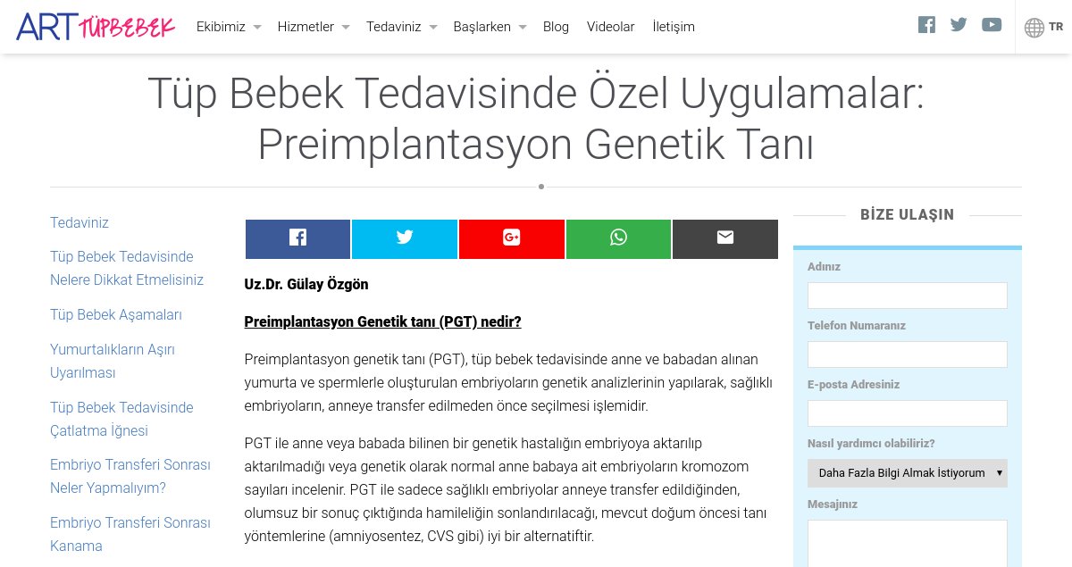 tupbebekcom's tweet photo. Tüp Bebek Tedavisinde Özel Uygulamalar: Preimplantasyon Genetik Tanı
https://t.co/vIjOX2jAFJ https://t.co/ojD84ccLYB