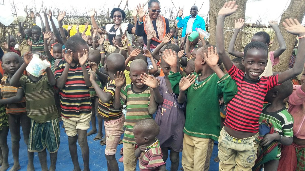 UNICEF Representative in #Uganda, Dr Doreen Mulenga visits a Loletekia Early Childhood Development Center in Moroto District. UNICEF’s early childhood development programs offer interventions that help vulnerable children get a fair start in life. #BestStartInlife  #ForEveryChild