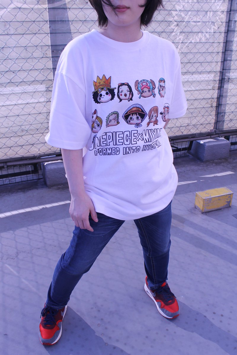 おすすめ】原画商品 ひょっとこ柄Tシャツ ホワイト ※スタッフ着用 女性