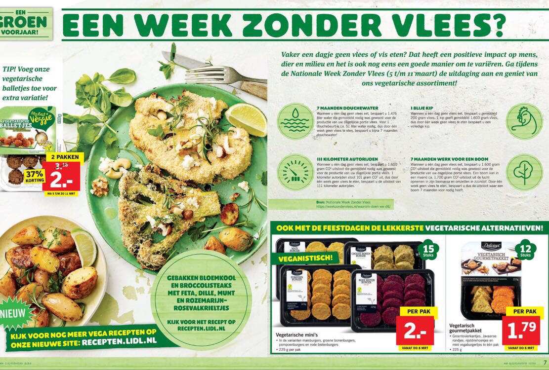 LidlPersNL's tweet photo. Deze week ondersteunt #Lidl de Nationale Week Zonder Vlees #weekzondervlees https://t.co/AzizqT3hHv