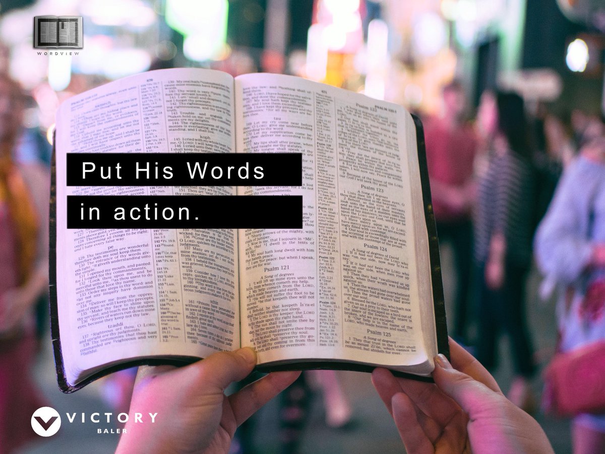 VictoryBaler's tweet photo. We were created to respond and interact with God’s Word. It is through reading and application that we see the fruit of our obedience: transformation.

#WordViewPH #Baler
#VictoryBaler https://t.co/qaNJakyHwA