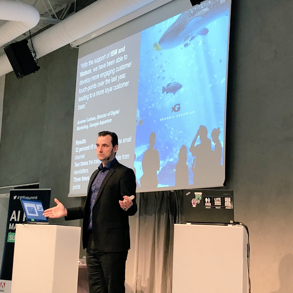 biantastic's tweet photo. @KStokking on “Future of AI in Marketing” at #WRaisummit in Stockholm
#WatsonMarketing #ibmformarketing #IBM https://t.co/9mkiVrKgCU
