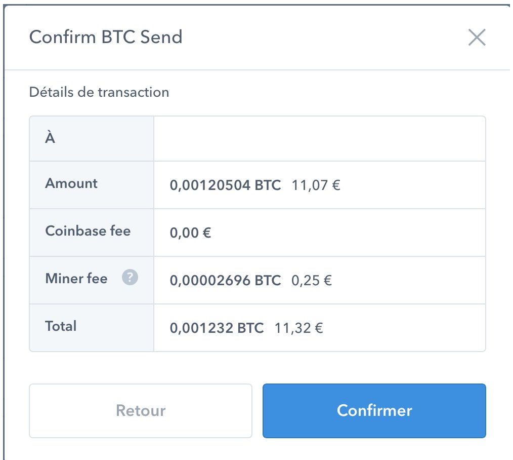 0xRenaud's tweet image. Les frais du #Bitcoin ont drastiquement chuté. 
Seulement 0.25$ pour effectuer une transaction #BTC depuis #Coinbase ! 
Ça change des 30$ d'il y a quelques mois 📉
#BitcoinIsScaling