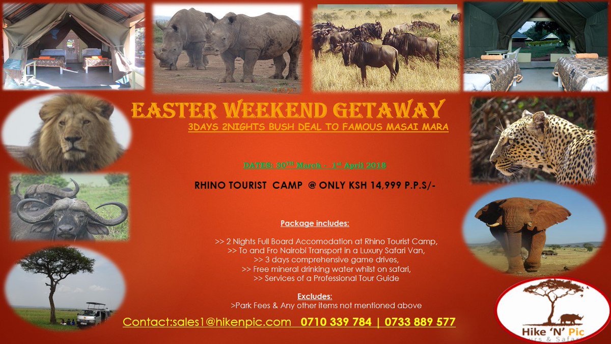 HikeNPicTours's tweet photo. BACK BY POPULAR DEMAND!!

FOR THOSE WHO MISSED OUR VALENTINES GETAWAY, RELAX AND BE CALM !!
Bookings now on for our Easter Holiday to Masai Mara. Spend 3 days of ultimate adventure and fun for only Kshs. 14,999 PPS... #MagicalKenya #EasterNaHikeNPicTours https://t.co/gQqtxLPWT7