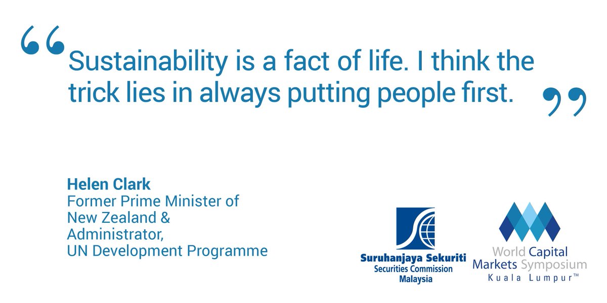 CMMsia's tweet photo. @HelenClarkNZ informs us that sustainability is important, it is a fact of life. #WCMS2018 #sustainability https://t.co/6Jk7V3GUZK