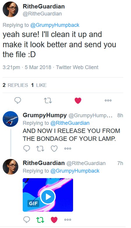TrevorABranch's tweet image. Sometimes Twitter is the source of some beautiful, wonderful exchanges, like this one below

cc: @GrumpyHumpback @RitheGuardian