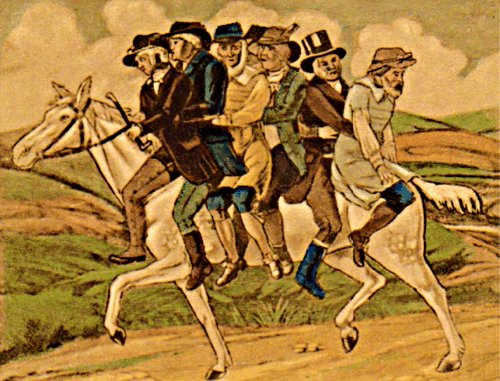 #OTD 1794 #TomCobbley, the subject of the popular #drinkingsong #WidecombeFair, died aged 96.  Cobbley came from #Crediton, #Devon, the birthplace of Tom Pearce also mentioned in the song as it was Pearce's mare that #UncleTomCobbley borrowed to get to the fair.  #OldBallad