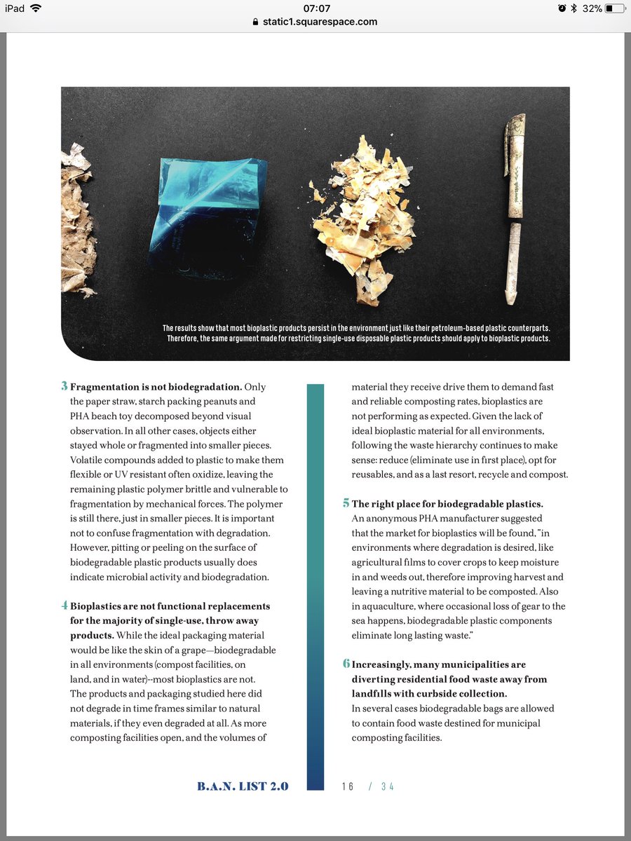 CleanerSeasOrg's tweet image. This is an excellent doc. &amp;amp; includes case studies on pla and pha. Calling for clear information on confusing terms “biodegradable” &amp;amp; “compostable” We need better standards &amp;amp; regulations to cover this static1.squarespace.com/static/5522e85…
TY @JadeHana_ for sharing #RefuseReduceReuseRecycle