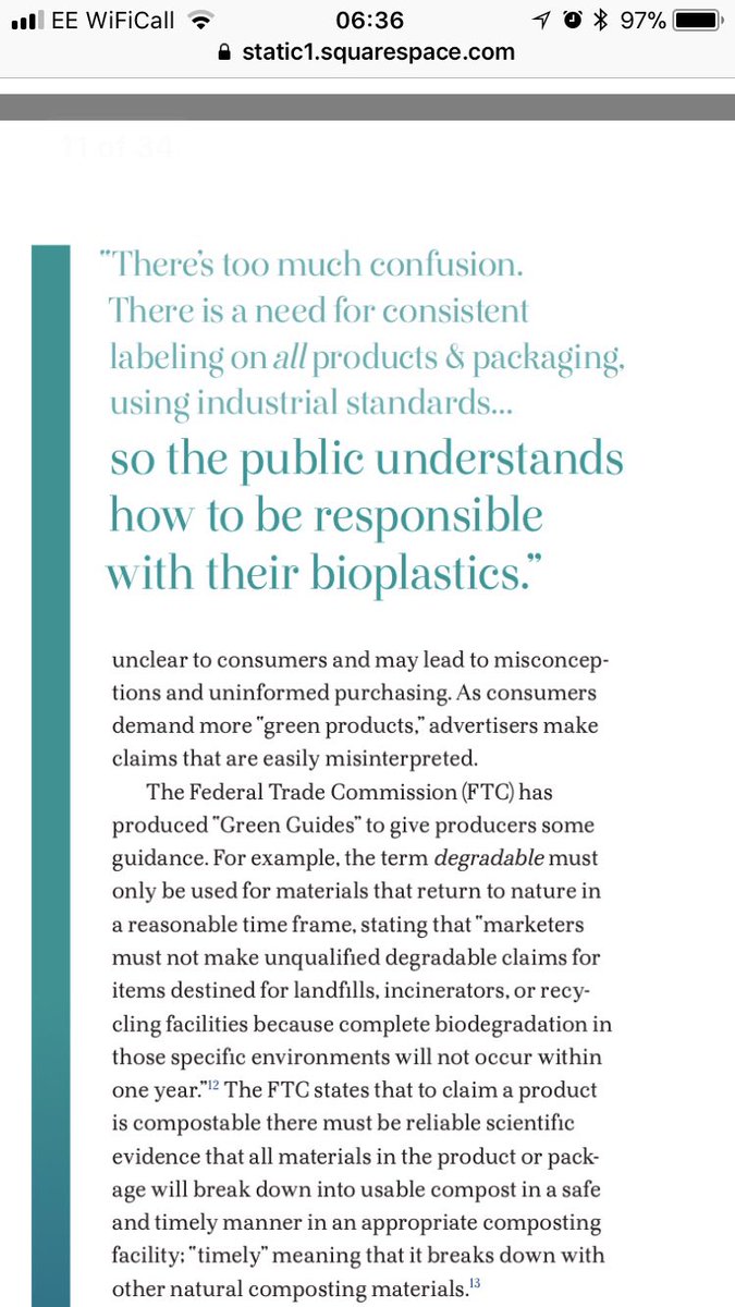 CleanerSeasOrg's tweet image. This is an excellent doc. &amp;amp; includes case studies on pla and pha. Calling for clear information on confusing terms “biodegradable” &amp;amp; “compostable” We need better standards &amp;amp; regulations to cover this static1.squarespace.com/static/5522e85…
TY @JadeHana_ for sharing #RefuseReduceReuseRecycle