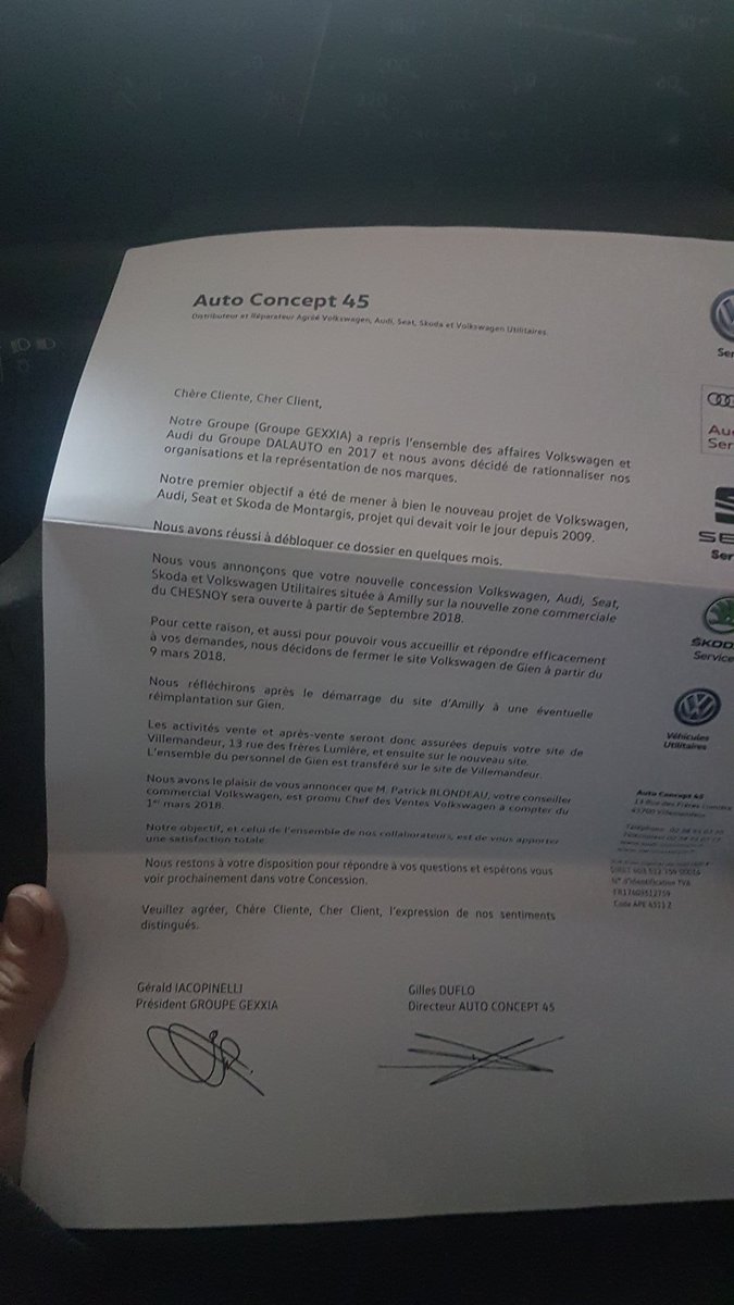 AlexandreSterle's tweet image. #officiel @Volkswagen #gien va #fermer ...