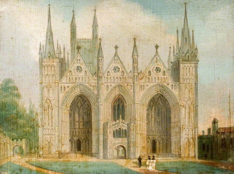 6 Mar 1556: John Chambers ex-#Benedictine abbot then bishop of #Peterborough buried in choir of his cathedral #otd (PeterboroughMuseum)
