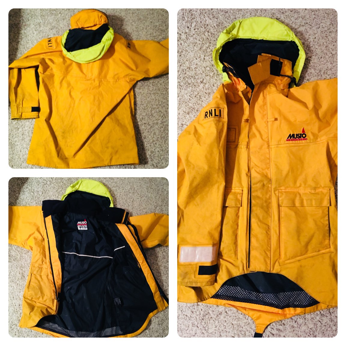 Plump_Design's tweet image. Excited and privileged to start this new project! A beloved Dad’s RNLI Lifeboat crew jacket to be turned into cushions. A wonderful long lasting memory #plump #rnli #lifeboat #memorycushion #recycle