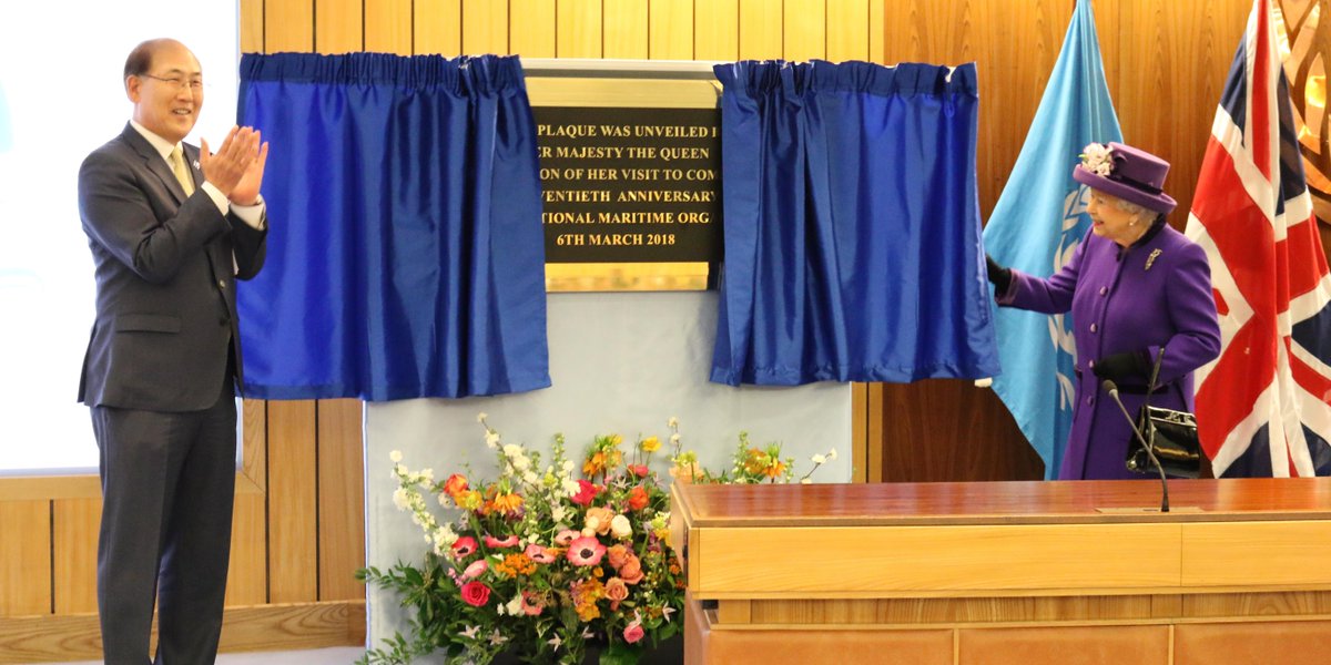 UN maritime organization celebrates 70 years with Her Majesty Queen Elizabeth II ow.ly/hK6530iMxIw #IMO70
