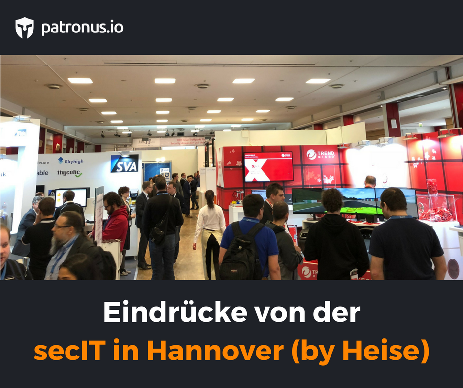 patronusIO's tweet photo. Unser CEO Matthias Friese ist heute auf der SecIT 2018 in Hannover und tauscht sich aktiv zur neuen DSGVO aus. Bei Interesse an einem kurzen persönlichen Gespräch, schreiben Sie uns einfach eine kurze private Nachricht bei Twitter. https://t.co/nWnxWc2HDV
