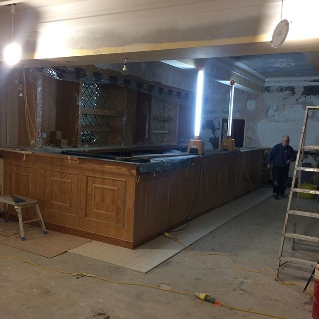 New bar looking fantastic at Brookfields Masonic Hall Westhoughton. #Silverglide