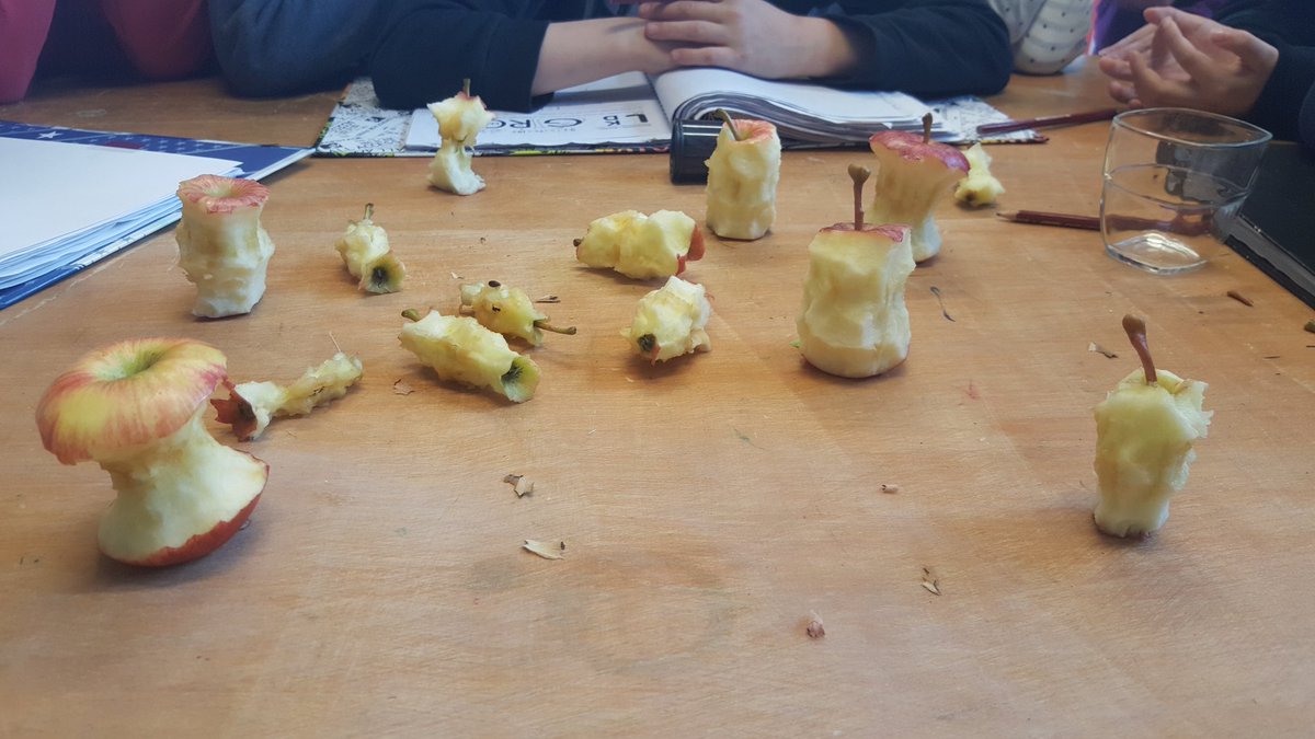 Eet je appel tot het moment dat jij het een klokhuis vindt. 
Deel ve filosofieles over feiten.
@DayaWeekSchool @filosofiejuf