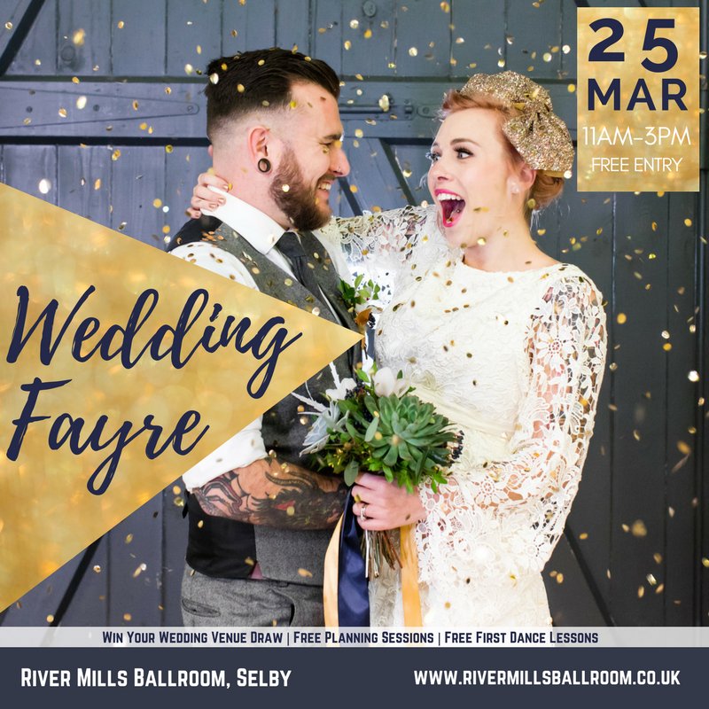 RMBallroom's tweet photo. We have so many amazing vendors coming including: 
@RebelCakesCo
@nataliewmakeup
@MarryMeInk
@LNDEVENTS
@GrayStarlinguk 
Get your tickets: https://t.co/ofDD4YsLtr 
#weddingfair #weddingfayre #weddingvenue #weddingvenues #weddingcompetitions #weddingfreebies #york #selby https://t.co/aa31TC3rQt