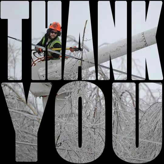Thank you to all the linemen who have left their families to work tirelessly to restore power to our region. Hundreds of trucks from PA, Indiana, Mississippi and Texas, we appreciate each of you! <a href="/PPLElectric/">PPL Electric Utilities</a> <a href="/PPLCorp/">PPL Corporation</a>  #ThankYou #poconos