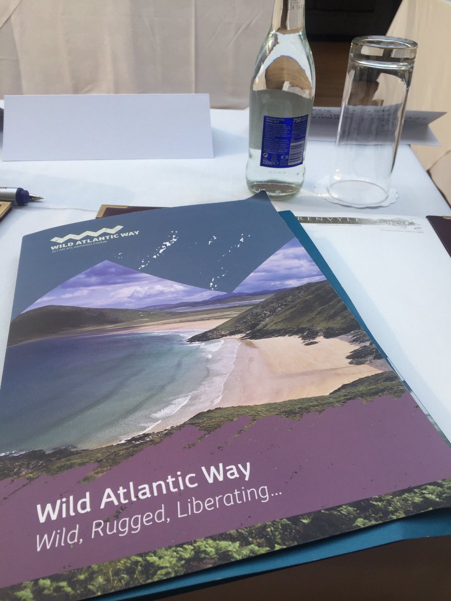 Thanks to Nuala of @Failte_Ireland for the @wildatlanticway tourism workshop today @RenvyleHousehotel @clifdenartsfest @ceecc