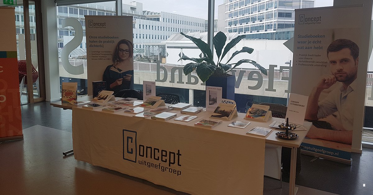 Vandaag zijn wij aanwezig op de uitgeversmarkt voor docenten bij Windesheim Flevoland!