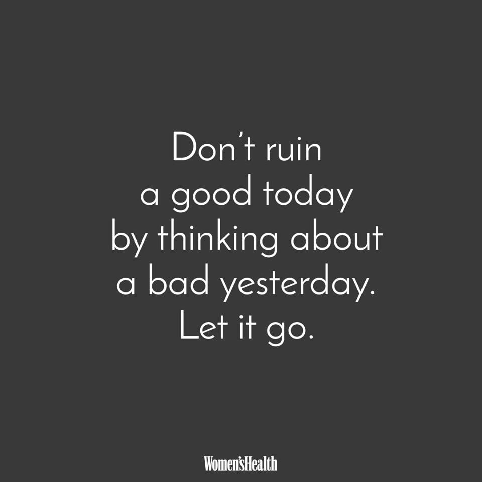 WomensHealthMag's tweet photo. Today is a new day—try to remember that. https://t.co/flKcEKxXf5