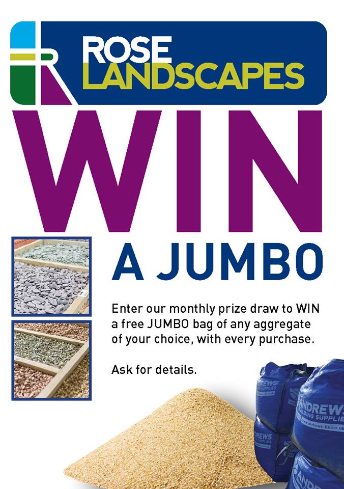 We're having a JUMBO #giveaway! #Win a jumbo bag of ANY decorative stone OR aggregate - just visit us instore to enter! #CompetitionTime